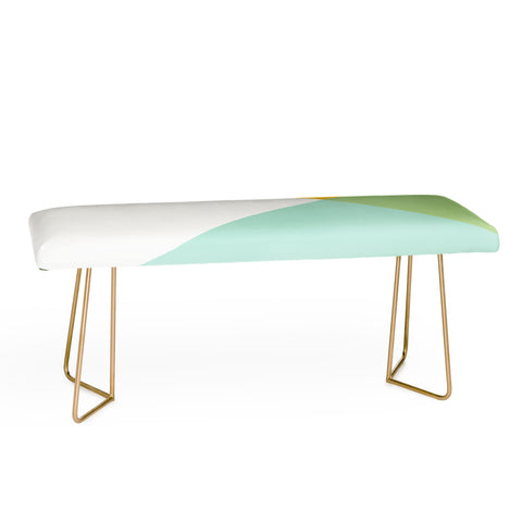 Gale Switzer Geometrics citrus concrete Bench