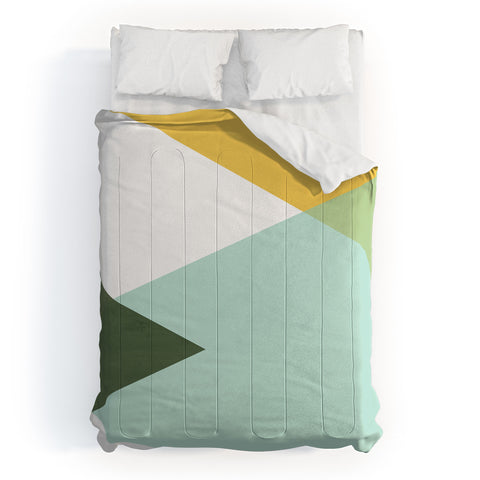 Gale Switzer Geometrics citrus concrete Comforter