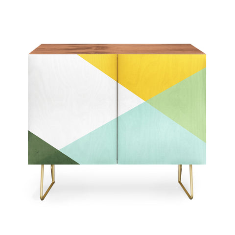 Gale Switzer Geometrics citrus concrete Credenza