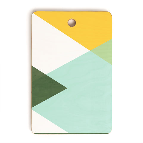 Gale Switzer Geometrics citrus concrete Cutting Board Rectangle