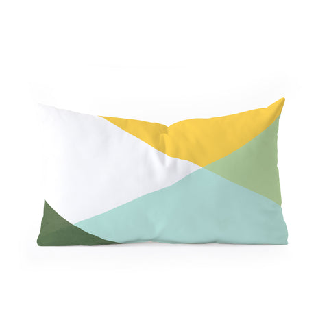 Gale Switzer Geometrics citrus concrete Oblong Throw Pillow