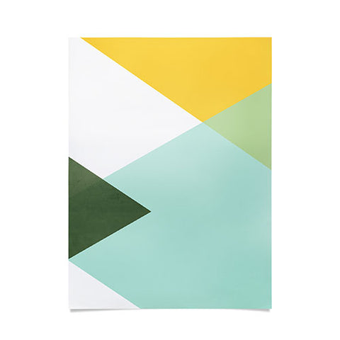 Gale Switzer Geometrics citrus concrete Poster
