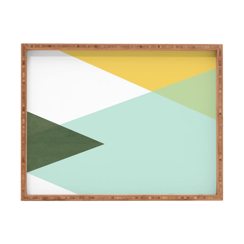 Gale Switzer Geometrics citrus concrete Rectangular Tray