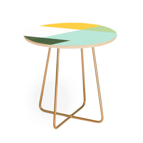 Gale Switzer Geometrics citrus concrete Round Side Table