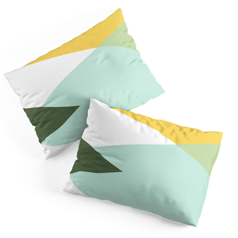 Gale Switzer Geometrics citrus concrete Pillow Shams