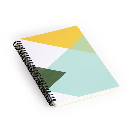 Gale Switzer Geometrics citrus concrete Spiral Notebook
