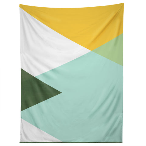 Gale Switzer Geometrics citrus concrete Tapestry