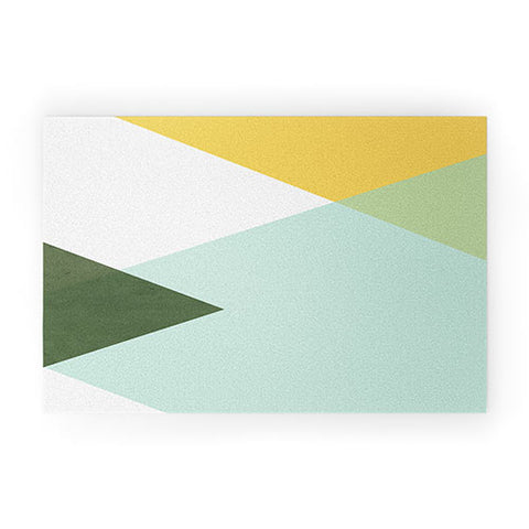 Gale Switzer Geometrics citrus concrete Welcome Mat