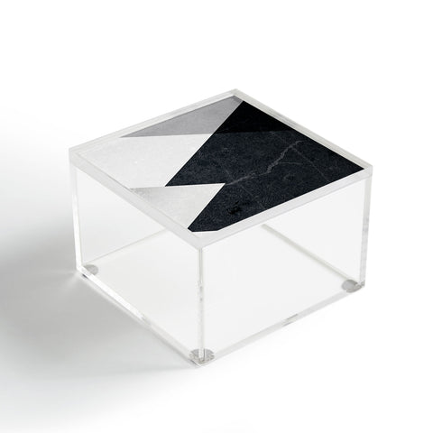 Gale Switzer Geometrics marble silver Acrylic Box