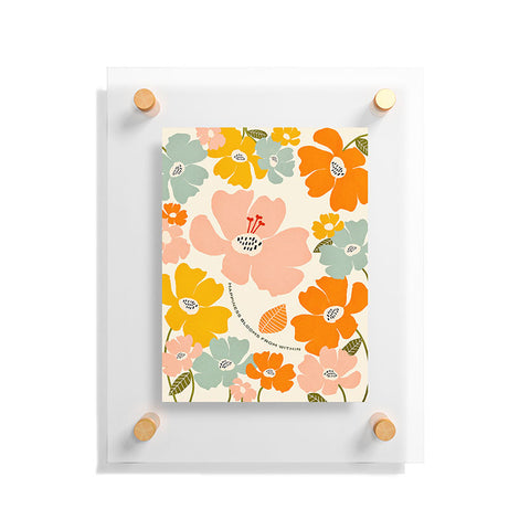 Gale Switzer Happiness blooms Floating Acrylic Print
