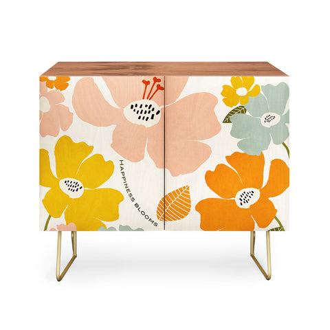 Gale Switzer Happiness blooms Credenza