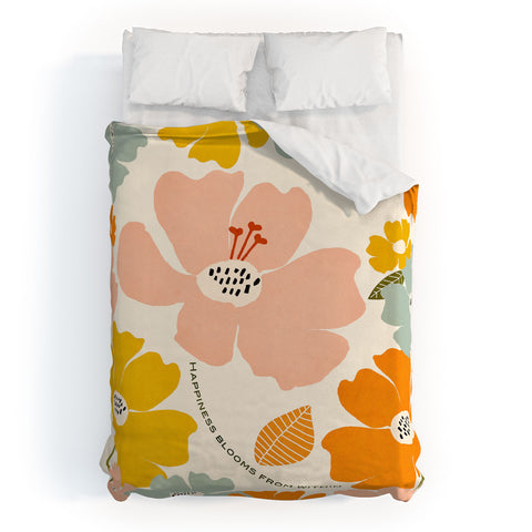 Gale Switzer Happiness blooms Duvet Cover