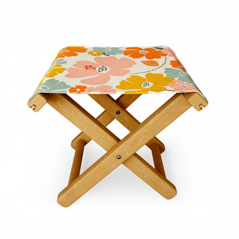 Gale Switzer Happiness blooms Folding Stool