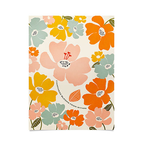 Gale Switzer Happiness blooms Poster