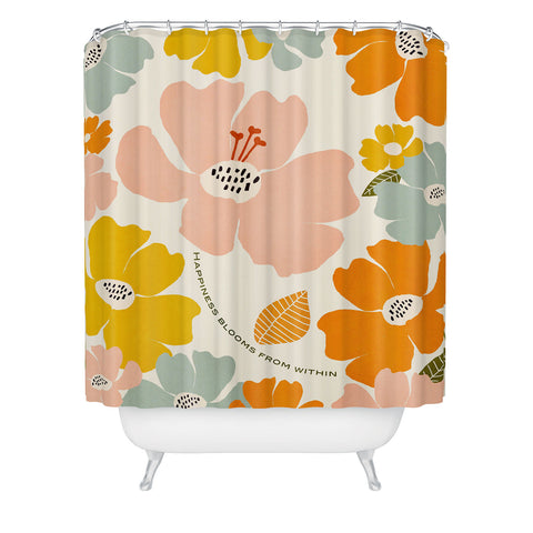 Gale Switzer Happiness blooms Shower Curtain