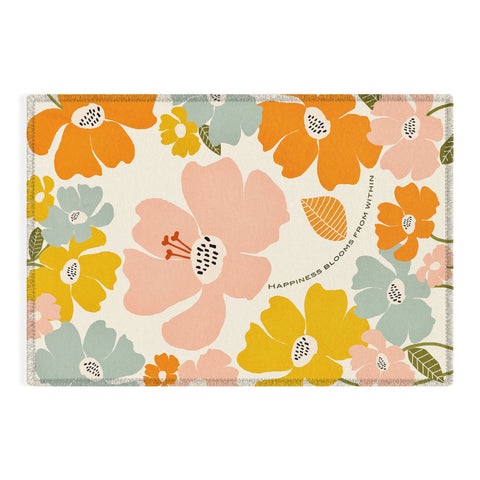 Gale Switzer Happiness blooms Outdoor Rug