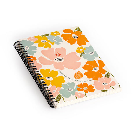 Gale Switzer Happiness blooms Spiral Notebook