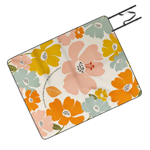 Gale Switzer Happiness blooms Picnic Blanket