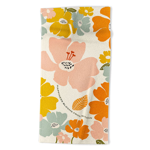 Gale Switzer Happiness blooms Beach Towel