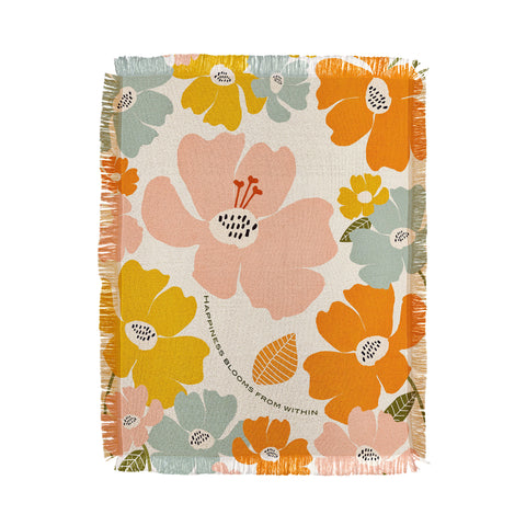 Gale Switzer Happiness blooms Throw Blanket