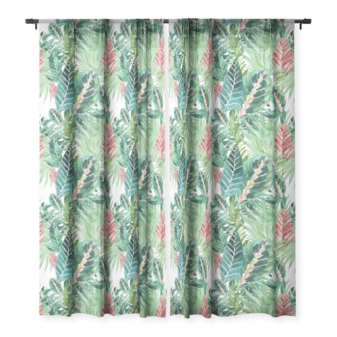 Gale Switzer Havana jungle Sheer Window Curtain