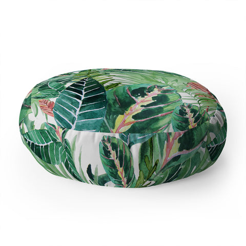 Gale Switzer Havana jungle Floor Pillow Round