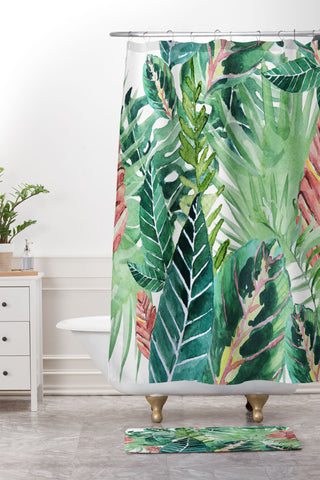Gale Switzer Havana jungle Shower Curtain And Mat