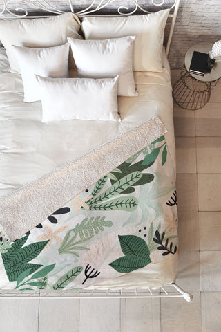 Gale Switzer Into the Jungle II Fleece Throw Blanket