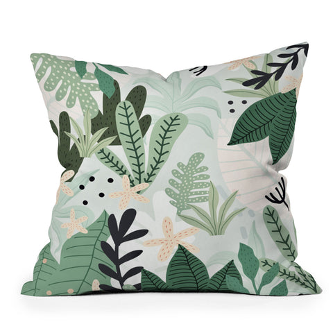 Gale Switzer Into the Jungle II Throw Pillow