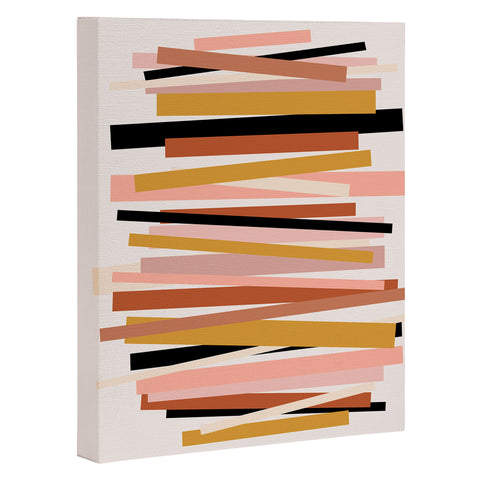 Gale Switzer Linear stack Art Canvas
