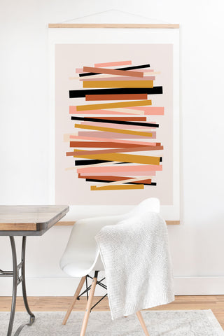 Gale Switzer Linear stack Art Print And Hanger
