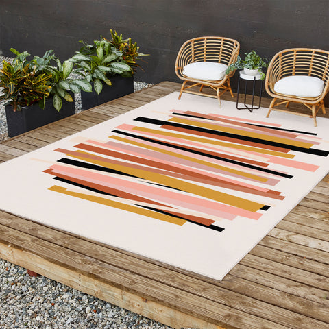 Gale Switzer Linear stack Outdoor Rug