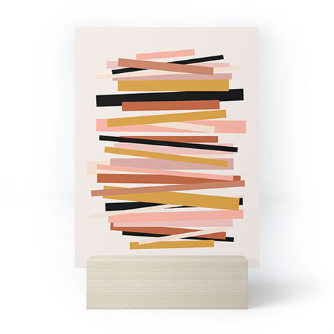 Gale Switzer Linear stack Mini Art Print