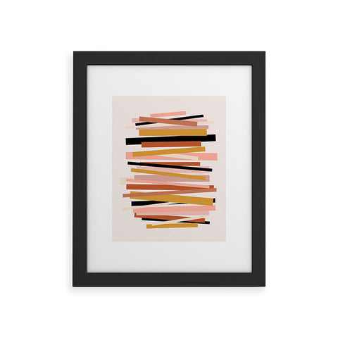Gale Switzer Linear stack Framed Art Print