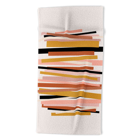 Gale Switzer Linear stack Beach Towel