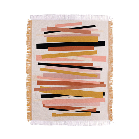 Gale Switzer Linear stack Throw Blanket