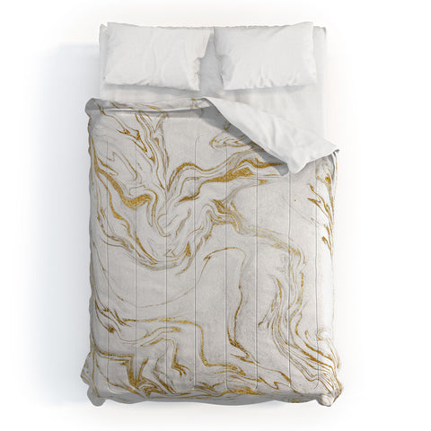 Gale Switzer Liquid Gold Marble Comforter