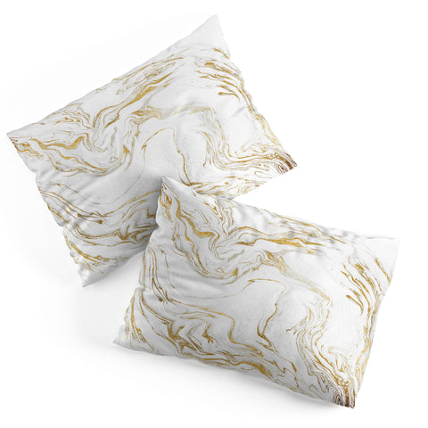 Gale Switzer Liquid Gold Marble Pillow Shams