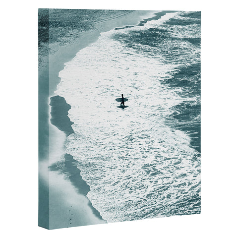 Gale Switzer Lone surfer slate Art Canvas