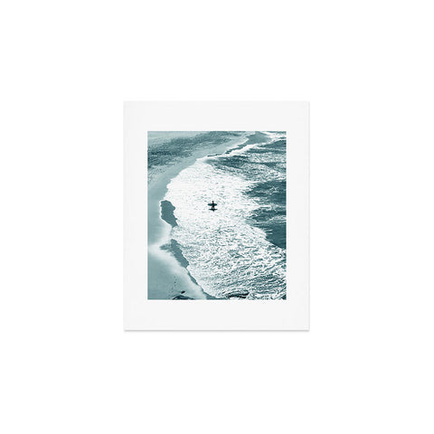 Gale Switzer Lone surfer slate Art Print