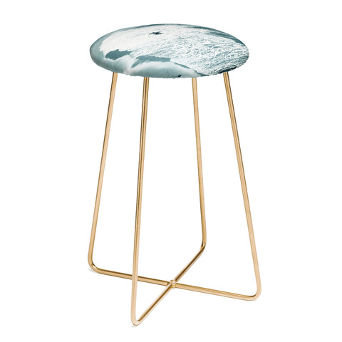 Gale Switzer Lone surfer slate Counter Stool