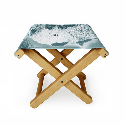 Gale Switzer Lone surfer slate Folding Stool