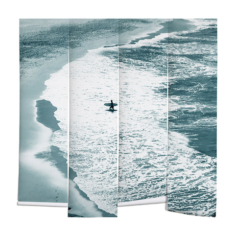 Gale Switzer Lone surfer slate Wall Mural