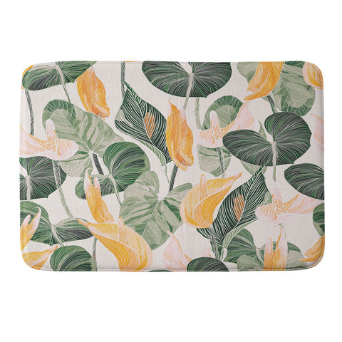 Gale Switzer Lush Lily Autumn Memory Foam Bath Mat