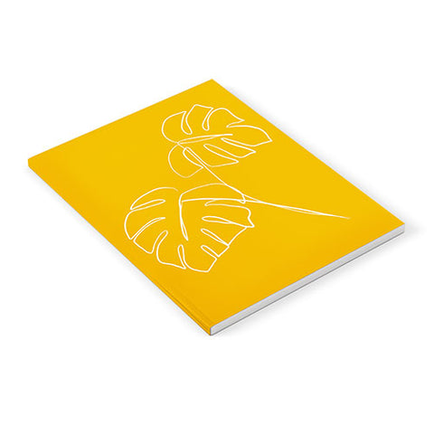 Gale Switzer Monstera minimal yellow Notebook