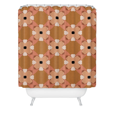 Gale Switzer Moroccan floral rattan Shower Curtain