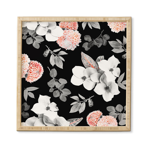 Gale Switzer Night Bloom moonlit flame Framed Wall Art