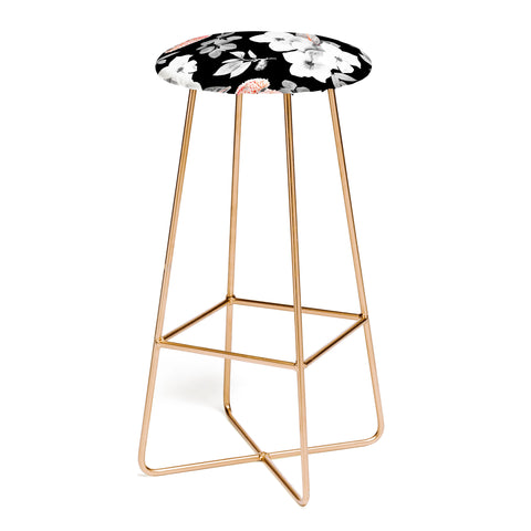 Gale Switzer Night Bloom moonlit flame Bar Stool