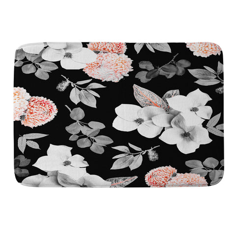 Gale Switzer Night Bloom moonlit flame Memory Foam Bath Mat