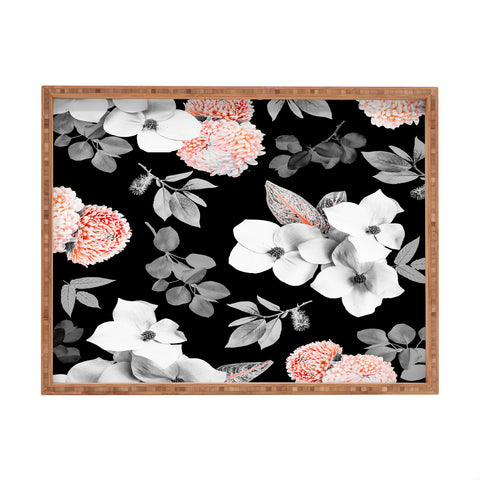 Gale Switzer Night Bloom moonlit flame Rectangular Tray